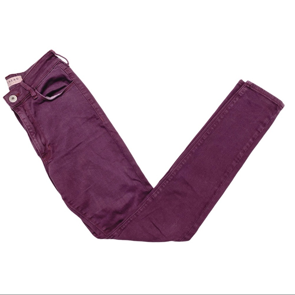 Bullhead Denim Co. Maroon Super Skinniest Jeans - Size 3 (Juniors)